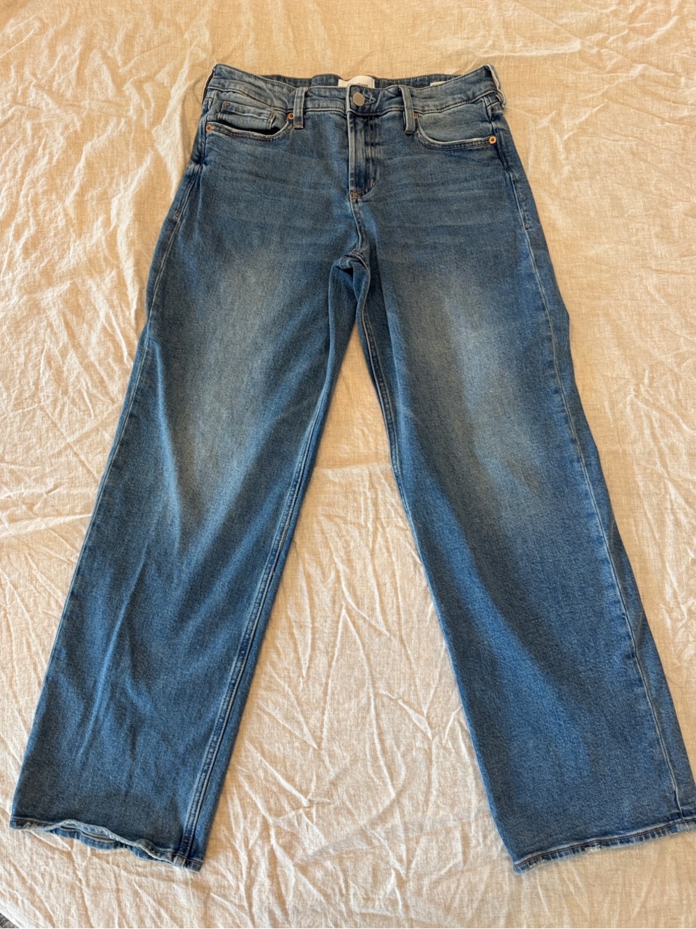 Dear John Taylor Women's Straight-Leg Jeans in Medium Blue Wash